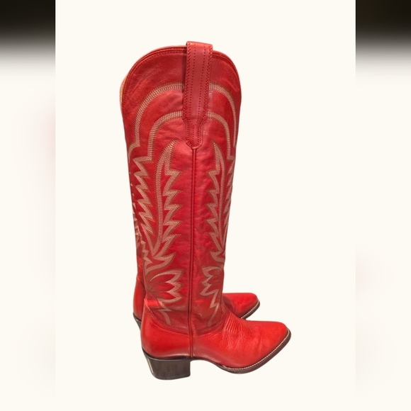 EUC Worn Once Tecovas Abby Crimson Red Cowboy Boots - Picture 5 of 7